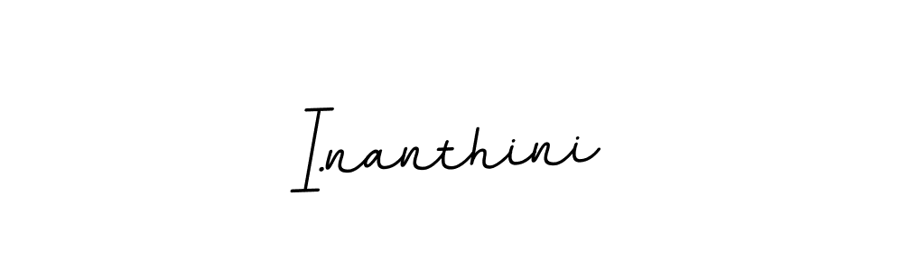 How to make I.nanthini signature? BallpointsItalic-DORy9 is a professional autograph style. Create handwritten signature for I.nanthini name. I.nanthini signature style 11 images and pictures png