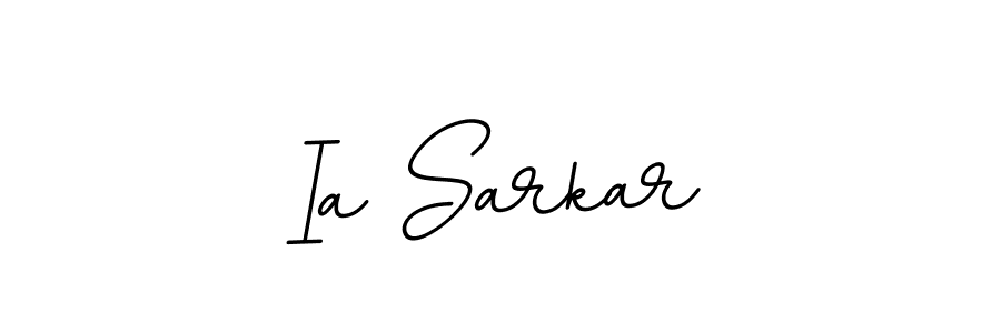 How to make Ia Sarkar name signature. Use BallpointsItalic-DORy9 style for creating short signs online. This is the latest handwritten sign. Ia Sarkar signature style 11 images and pictures png