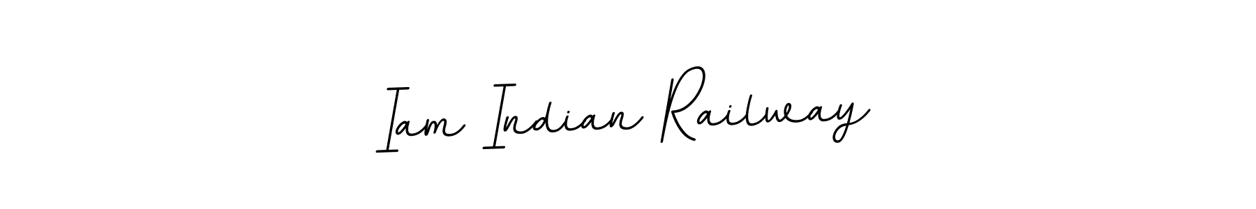 How to make Iam Indian Railway name signature. Use BallpointsItalic-DORy9 style for creating short signs online. This is the latest handwritten sign. Iam Indian Railway signature style 11 images and pictures png