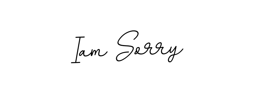 You should practise on your own different ways (BallpointsItalic-DORy9) to write your name (Iam Sorry) in signature. don't let someone else do it for you. Iam Sorry signature style 11 images and pictures png
