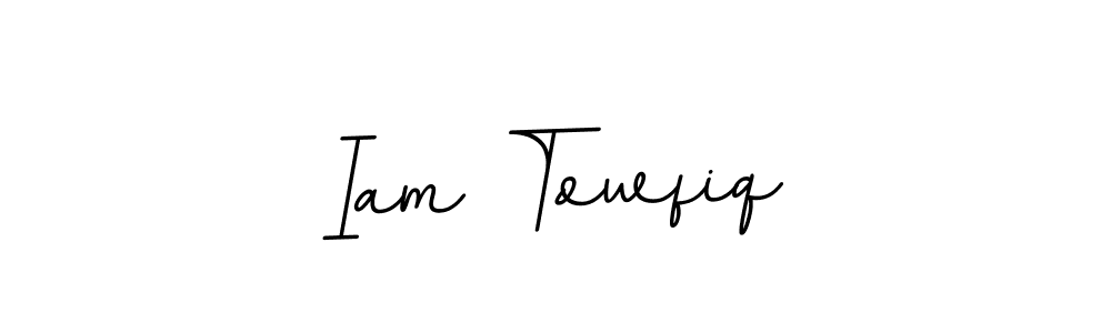 Make a beautiful signature design for name Iam Towfiq. With this signature (BallpointsItalic-DORy9) style, you can create a handwritten signature for free. Iam Towfiq signature style 11 images and pictures png