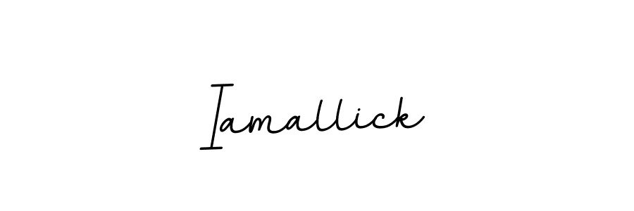 The best way (BallpointsItalic-DORy9) to make a short signature is to pick only two or three words in your name. The name Iamallick include a total of six letters. For converting this name. Iamallick signature style 11 images and pictures png