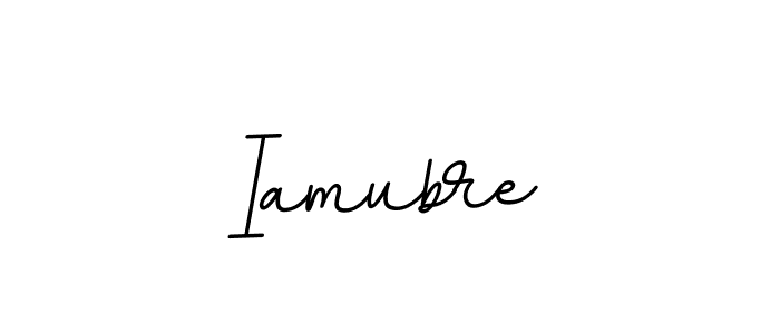 BallpointsItalic-DORy9 is a professional signature style that is perfect for those who want to add a touch of class to their signature. It is also a great choice for those who want to make their signature more unique. Get Iamubre name to fancy signature for free. Iamubre signature style 11 images and pictures png