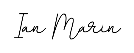 Create a personalized artistic stamp with Ian Marin in BallpointsItalic-DORy9 font. Perfect for visual artists, designers, and influencers. Ian Marin signature style 11 images and pictures png