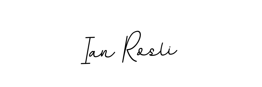 Use a signature maker to create a handwritten signature online. With this signature software, you can design (BallpointsItalic-DORy9) your own signature for name Ian Rosli. Ian Rosli signature style 11 images and pictures png