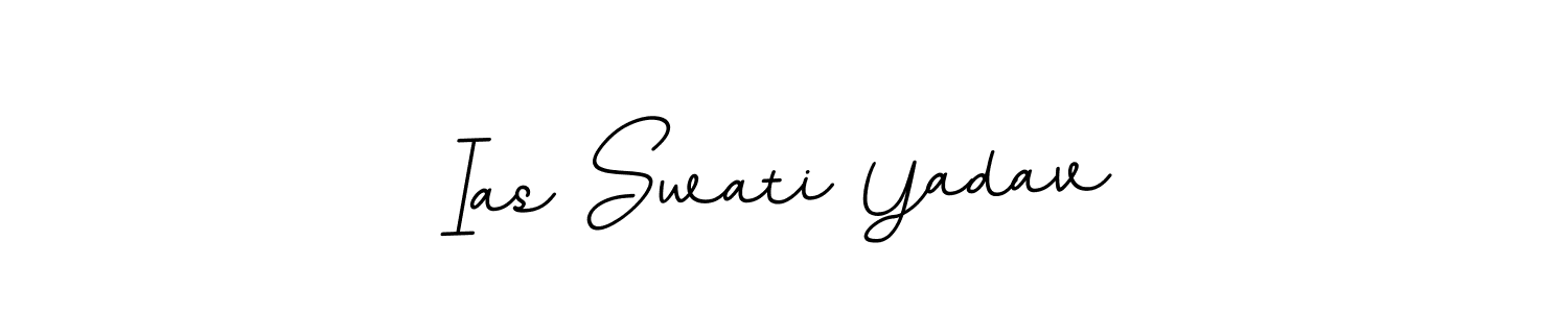 Use a signature maker to create a handwritten signature online. With this signature software, you can design (BallpointsItalic-DORy9) your own signature for name Ias Swati Yadav. Ias Swati Yadav signature style 11 images and pictures png