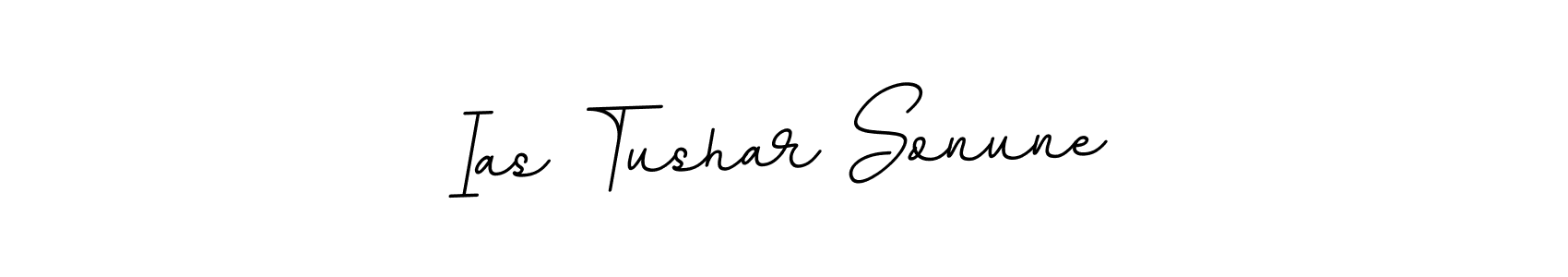 Ias Tushar Sonune stylish signature style. Best Handwritten Sign (BallpointsItalic-DORy9) for my name. Handwritten Signature Collection Ideas for my name Ias Tushar Sonune. Ias Tushar Sonune signature style 11 images and pictures png