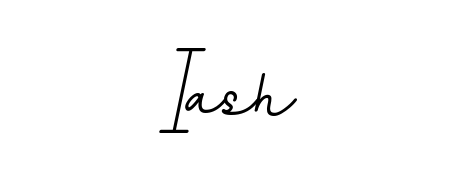 Iash stylish signature style. Best Handwritten Sign (BallpointsItalic-DORy9) for my name. Handwritten Signature Collection Ideas for my name Iash. Iash signature style 11 images and pictures png
