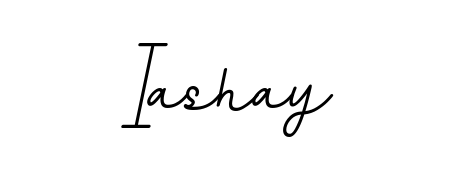 Enhance your business communications with Iashay signature in BallpointsItalic-DORy9 lettering. Clean, modern, and universally compatible. Iashay signature style 11 images and pictures png