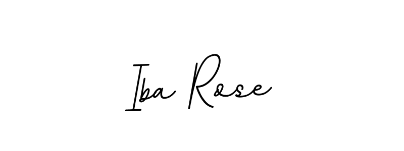 Design your own signature with our free online signature maker. With this signature software, you can create a handwritten (BallpointsItalic-DORy9) signature for name Iba Rose. Iba Rose signature style 11 images and pictures png