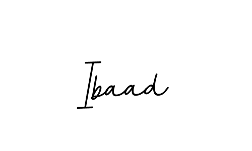 Make a beautiful signature design for name Ibaad. With this signature (BallpointsItalic-DORy9) style, you can create a handwritten signature for free. Ibaad signature style 11 images and pictures png