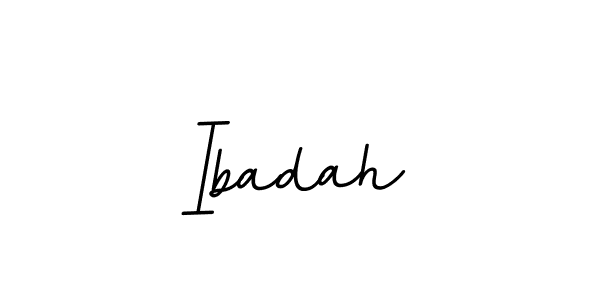 Use a signature maker to create a handwritten signature online. With this signature software, you can design (BallpointsItalic-DORy9) your own signature for name Ibadah. Ibadah signature style 11 images and pictures png