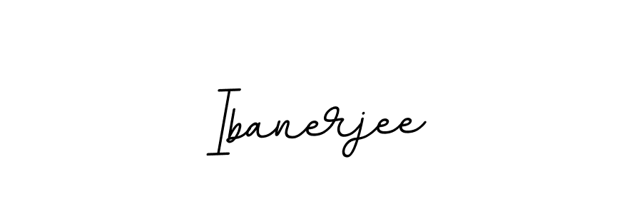 How to make Ibanerjee name signature. Use BallpointsItalic-DORy9 style for creating short signs online. This is the latest handwritten sign. Ibanerjee signature style 11 images and pictures png