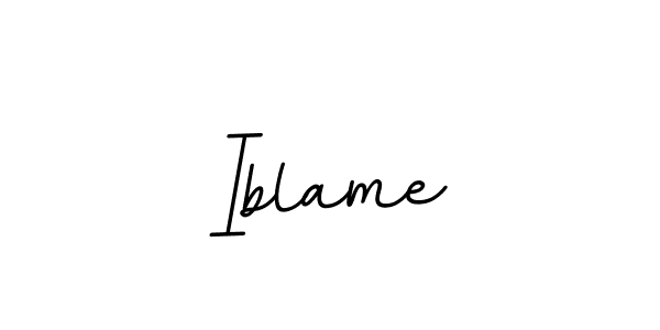 Make a beautiful signature design for name Iblame. Use this online signature maker to create a handwritten signature for free. Iblame signature style 11 images and pictures png