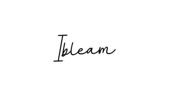 How to make Ibleam name signature. Use BallpointsItalic-DORy9 style for creating short signs online. This is the latest handwritten sign. Ibleam signature style 11 images and pictures png