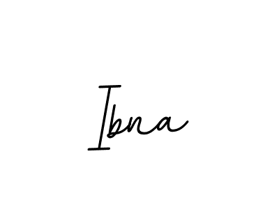 Make a beautiful signature design for name Ibna. With this signature (BallpointsItalic-DORy9) style, you can create a handwritten signature for free. Ibna signature style 11 images and pictures png