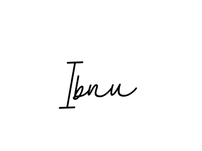 How to make Ibnu name signature. Use BallpointsItalic-DORy9 style for creating short signs online. This is the latest handwritten sign. Ibnu signature style 11 images and pictures png