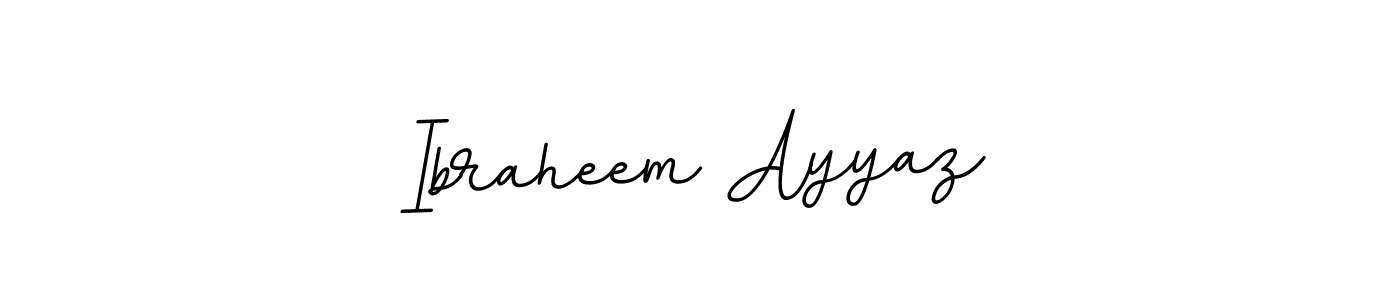 It looks lik you need a new signature style for name Ibraheem Ayyaz. Design unique handwritten (BallpointsItalic-DORy9) signature with our free signature maker in just a few clicks. Ibraheem Ayyaz signature style 11 images and pictures png