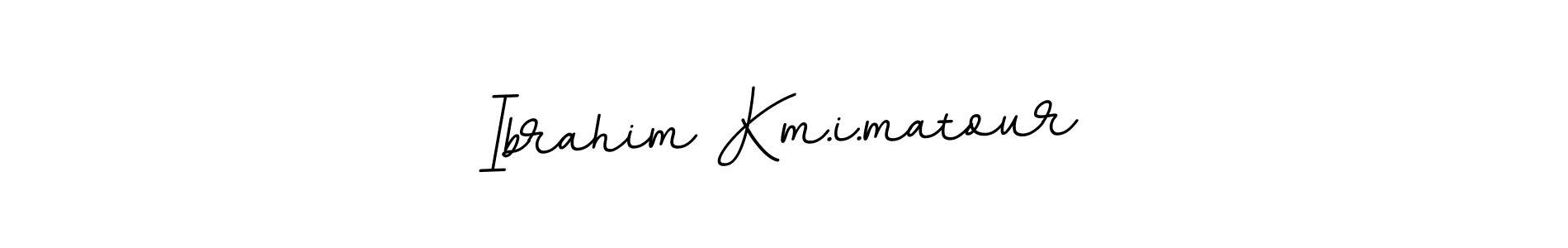 This is the best signature style for the Ibrahim Km.i.matour name. Also you like these signature font (BallpointsItalic-DORy9). Mix name signature. Ibrahim Km.i.matour signature style 11 images and pictures png