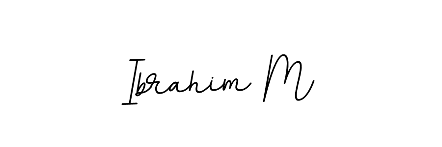 The best way (BallpointsItalic-DORy9) to make a short signature is to pick only two or three words in your name. The name Ibrahim M include a total of six letters. For converting this name. Ibrahim M signature style 11 images and pictures png