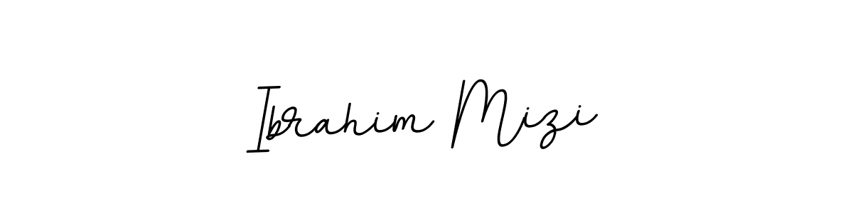 How to make Ibrahim Mizi name signature. Use BallpointsItalic-DORy9 style for creating short signs online. This is the latest handwritten sign. Ibrahim Mizi signature style 11 images and pictures png