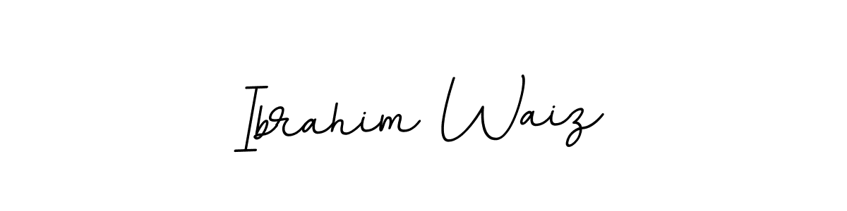 Use a signature maker to create a handwritten signature online. With this signature software, you can design (BallpointsItalic-DORy9) your own signature for name Ibrahim Waiz. Ibrahim Waiz signature style 11 images and pictures png