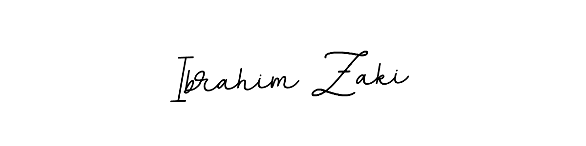 Design your own signature with our free online signature maker. With this signature software, you can create a handwritten (BallpointsItalic-DORy9) signature for name Ibrahim Zaki. Ibrahim Zaki signature style 11 images and pictures png