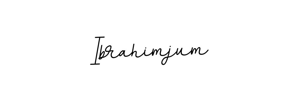 Create a beautiful signature design for name Ibrahimjum. With this signature (BallpointsItalic-DORy9) fonts, you can make a handwritten signature for free. Ibrahimjum signature style 11 images and pictures png