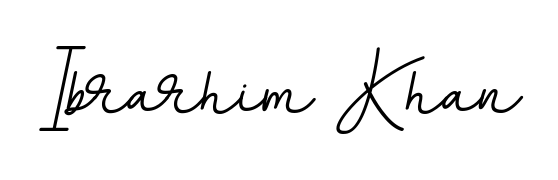 Upgrade your professional image with Ibrarhim Khan signature created with BallpointsItalic-DORy9 font. Fast, free, and watermark-free download. Ibrarhim Khan signature style 11 images and pictures png