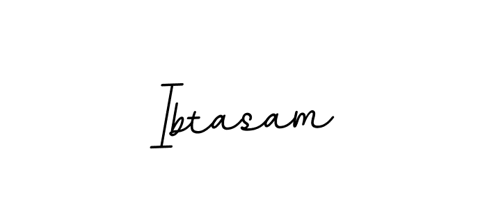 Create a beautiful signature design for name Ibtasam. With this signature (BallpointsItalic-DORy9) fonts, you can make a handwritten signature for free. Ibtasam signature style 11 images and pictures png