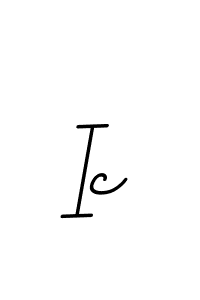 Use a signature maker to create a handwritten signature online. With this signature software, you can design (BallpointsItalic-DORy9) your own signature for name Ic. Ic signature style 11 images and pictures png