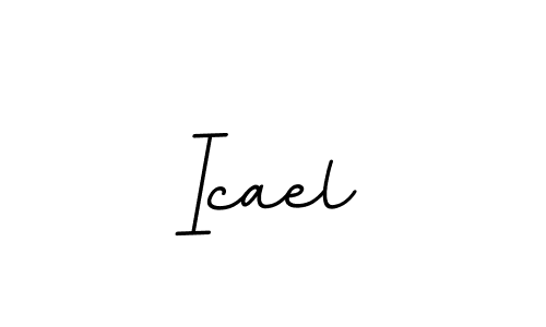 Also we have Icael name is the best signature style. Create professional handwritten signature collection using BallpointsItalic-DORy9 autograph style. Icael signature style 11 images and pictures png