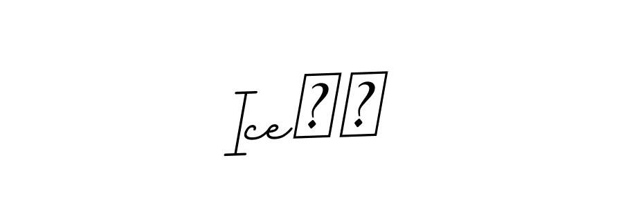 if you are searching for the best signature style for your name Ice❄️. so please give up your signature search. here we have designed multiple signature styles  using BallpointsItalic-DORy9. Ice❄️ signature style 11 images and pictures png