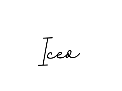 The best way (BallpointsItalic-DORy9) to make a short signature is to pick only two or three words in your name. The name Iceo include a total of six letters. For converting this name. Iceo signature style 11 images and pictures png