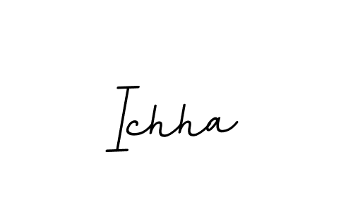 Create a beautiful signature design for name Ichha. With this signature (BallpointsItalic-DORy9) fonts, you can make a handwritten signature for free. Ichha signature style 11 images and pictures png