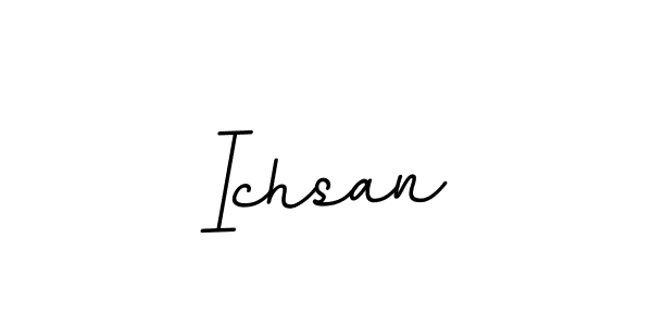 Design your own signature with our free online signature maker. With this signature software, you can create a handwritten (BallpointsItalic-DORy9) signature for name Ichsan. Ichsan signature style 11 images and pictures png