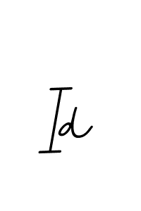 Design your own signature with our free online signature maker. With this signature software, you can create a handwritten (BallpointsItalic-DORy9) signature for name Id. Id signature style 11 images and pictures png