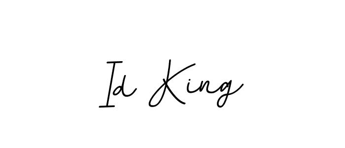 How to make Id King name signature. Use BallpointsItalic-DORy9 style for creating short signs online. This is the latest handwritten sign. Id King signature style 11 images and pictures png