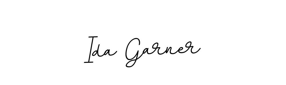 Make a beautiful signature design for name Ida Garner. With this signature (BallpointsItalic-DORy9) style, you can create a handwritten signature for free. Ida Garner signature style 11 images and pictures png