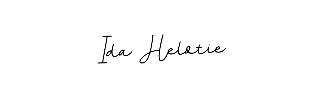 How to make Ida Helotie name signature. Use BallpointsItalic-DORy9 style for creating short signs online. This is the latest handwritten sign. Ida Helotie signature style 11 images and pictures png