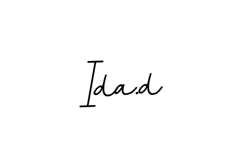 Similarly BallpointsItalic-DORy9 is the best handwritten signature design. Signature creator online .You can use it as an online autograph creator for name Ida.d. Ida.d signature style 11 images and pictures png