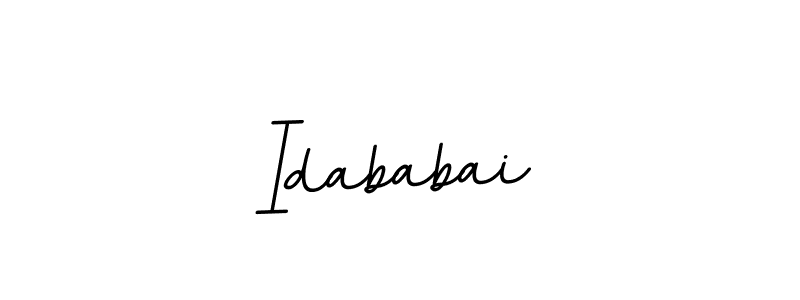 Use a signature maker to create a handwritten signature online. With this signature software, you can design (BallpointsItalic-DORy9) your own signature for name Idababai. Idababai signature style 11 images and pictures png