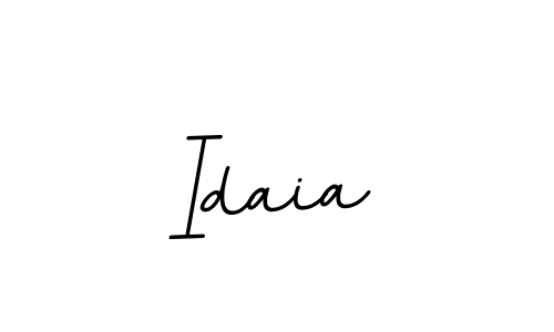 How to make Idaia name signature. Use BallpointsItalic-DORy9 style for creating short signs online. This is the latest handwritten sign. Idaia signature style 11 images and pictures png