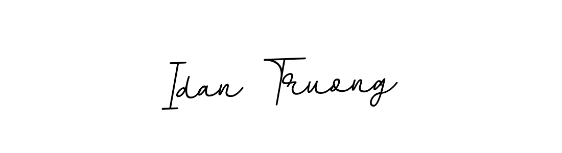 Make a beautiful signature design for name Idan Truong. With this signature (BallpointsItalic-DORy9) style, you can create a handwritten signature for free. Idan Truong signature style 11 images and pictures png