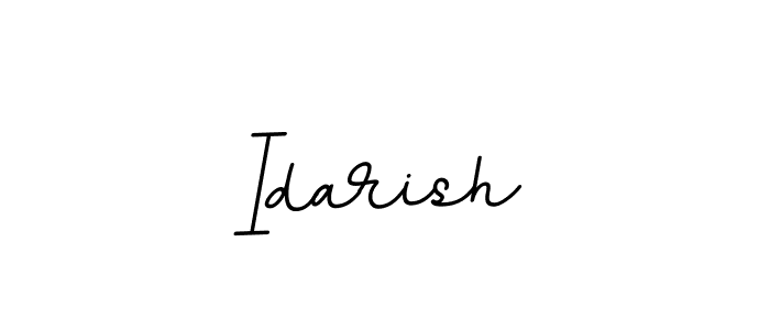 How to make Idarish name signature. Use BallpointsItalic-DORy9 style for creating short signs online. This is the latest handwritten sign. Idarish signature style 11 images and pictures png