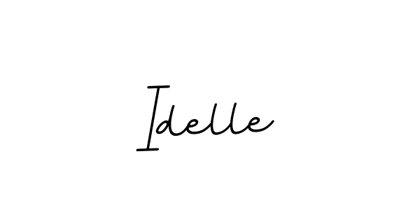 This is the best signature style for the Idelle name. Also you like these signature font (BallpointsItalic-DORy9). Mix name signature. Idelle signature style 11 images and pictures png