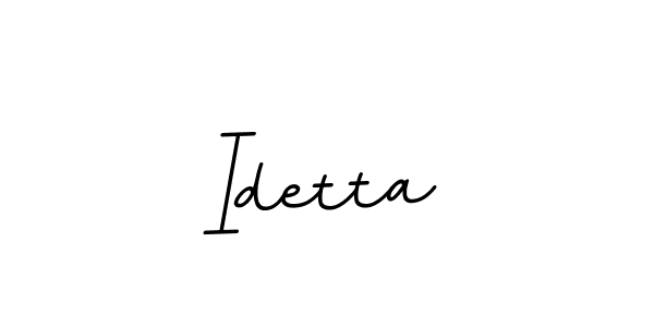 Make a beautiful signature design for name Idetta. With this signature (BallpointsItalic-DORy9) style, you can create a handwritten signature for free. Idetta signature style 11 images and pictures png