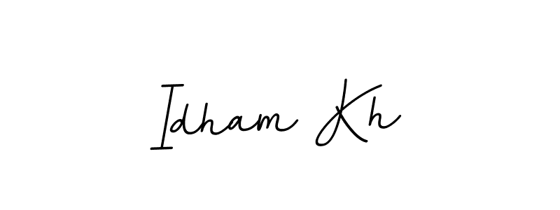 It looks lik you need a new signature style for name Idham Kh. Design unique handwritten (BallpointsItalic-DORy9) signature with our free signature maker in just a few clicks. Idham Kh signature style 11 images and pictures png