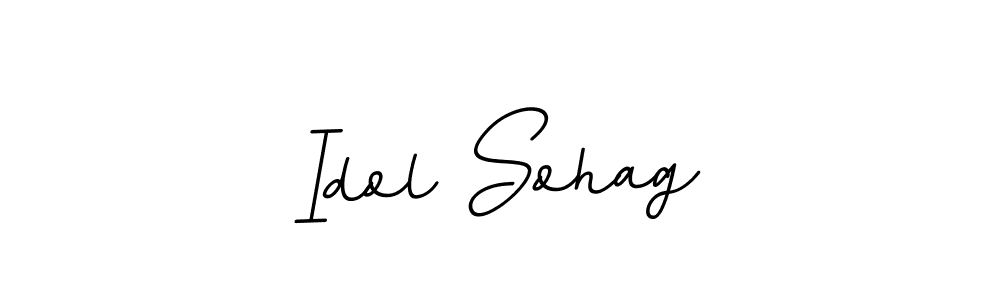 if you are searching for the best signature style for your name Idol Sohag. so please give up your signature search. here we have designed multiple signature styles  using BallpointsItalic-DORy9. Idol Sohag signature style 11 images and pictures png