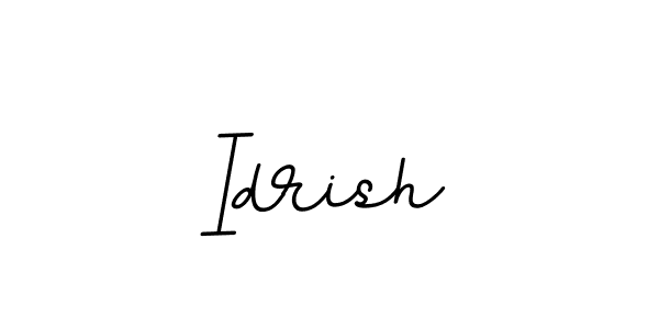 Create a beautiful signature design for name Idrish. With this signature (BallpointsItalic-DORy9) fonts, you can make a handwritten signature for free. Idrish signature style 11 images and pictures png
